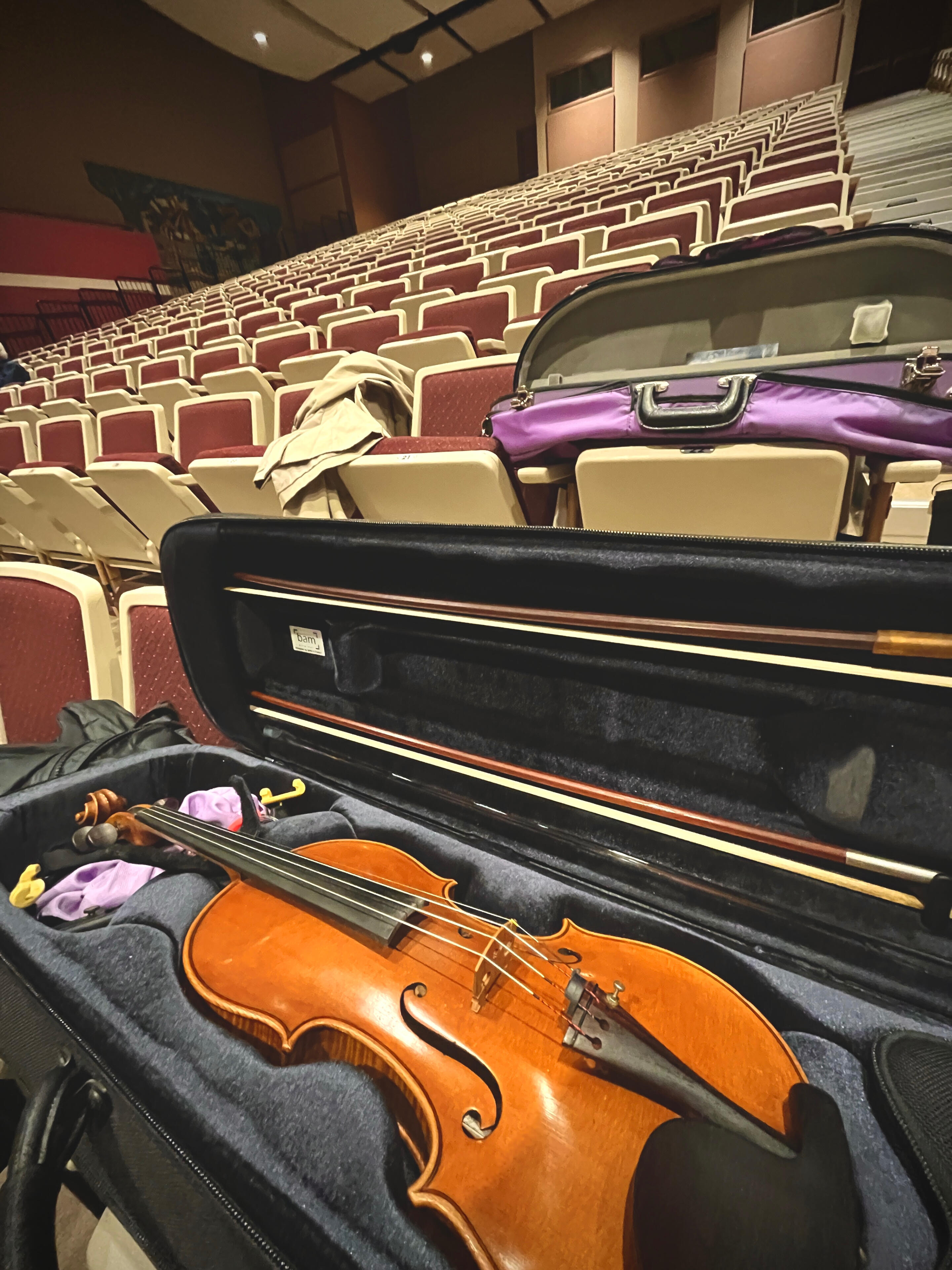Violin in Concert Hall Greg Galoska violin in concert hall